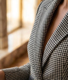 The Stewardess Edit: Wool Houndstooth Skirt Suit